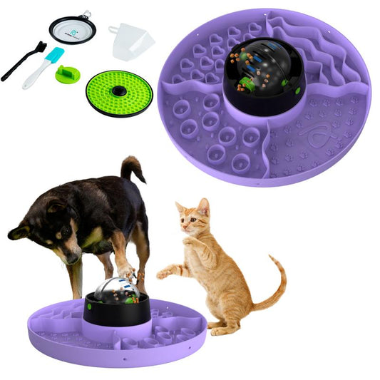 8-in-1 Interactive Slow Feeder Snuffle Mat for Dogs and Cats - Enhance Mealtime Fun and Health